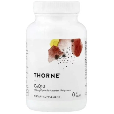 Вітамінно-мінеральний комплекс Thorne Коензим Q10, 100 мг, CoQ10, 60 гелевих капсул (THR-62401) Вінниця - фото 1