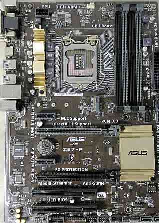 Материнська плата ASUS Z97-P LGA1150 з М2 слотом під SSD! ВІДМІННИЙ СТАН! Харків