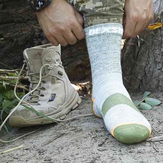 Носки водонепроницаемые Dexshell Terrian Walking Ankle (Зеленые) S Винница
