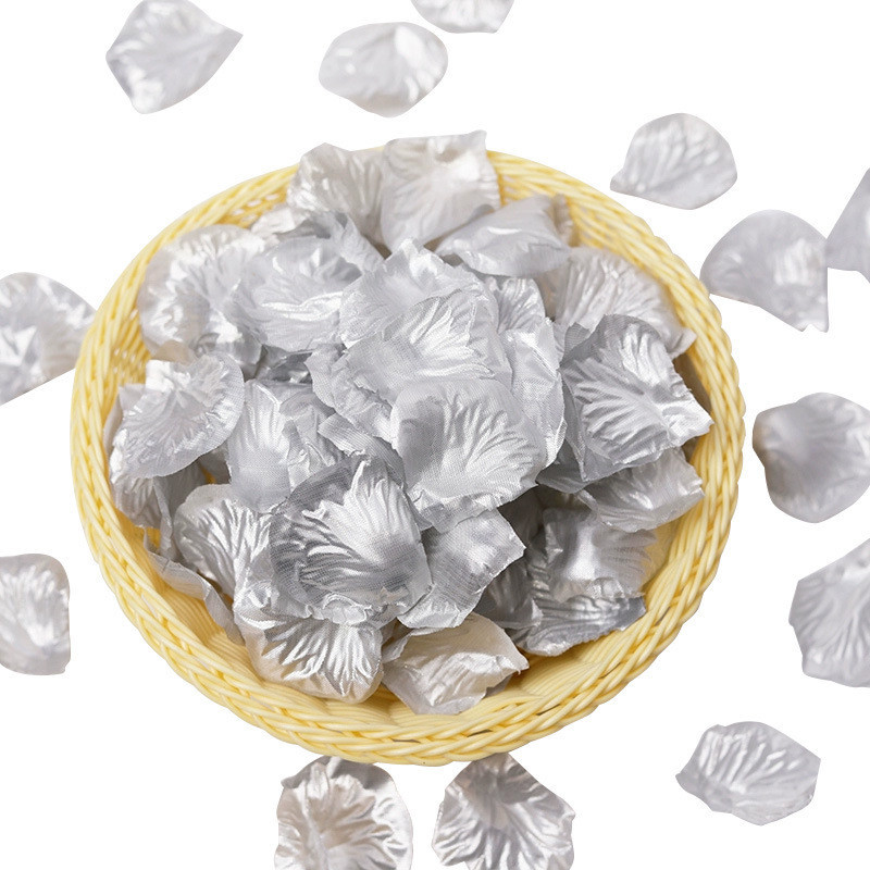 Лепестки роз искусственные 100 штук 45 на 45 мм серебристый Киев - изображение 3