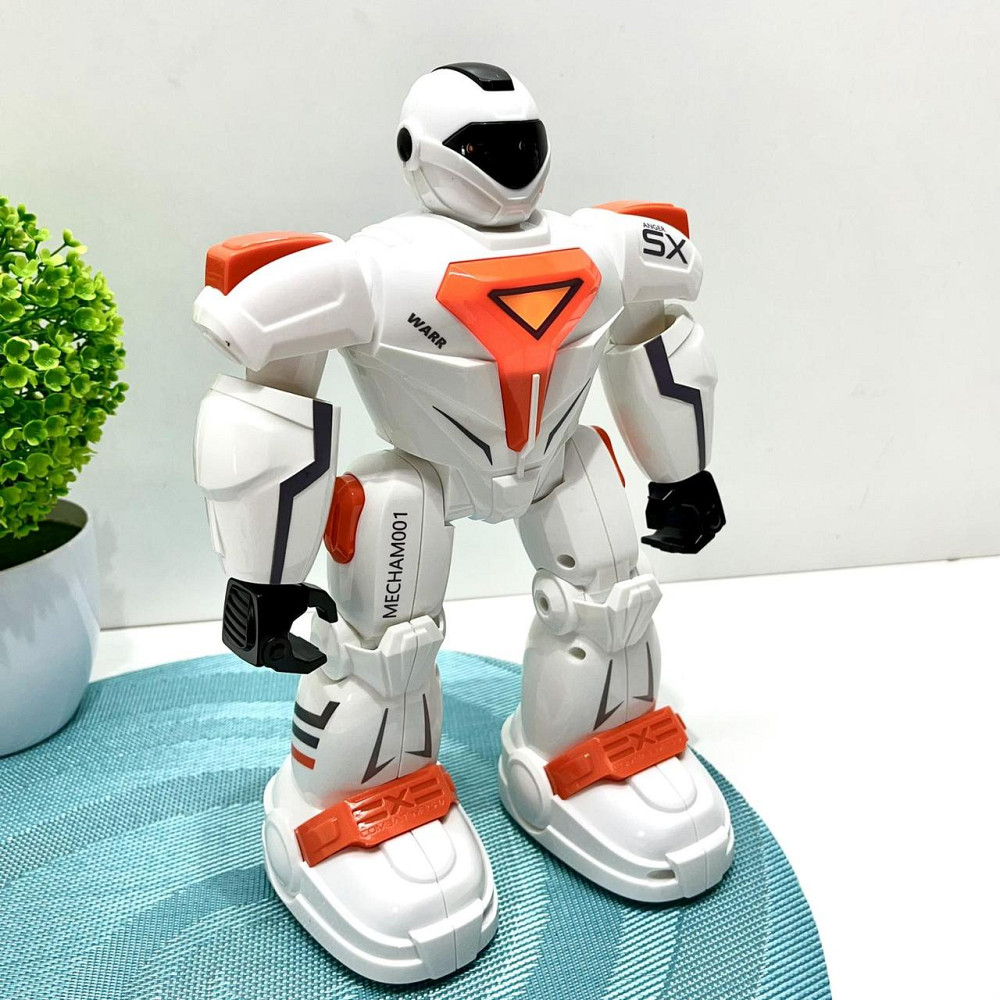 Робот на пульті керуванні танцює музика звук на англійській світ програмований Білий з помаранчевим (G26) Чернігів - фото 7