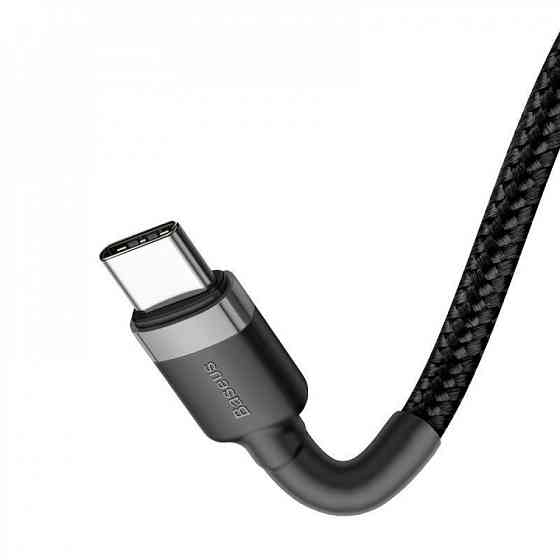 Кабель Baseus Cafule Type-C to Type-C PD 2.0 60W 1м сірий/чорний Львів