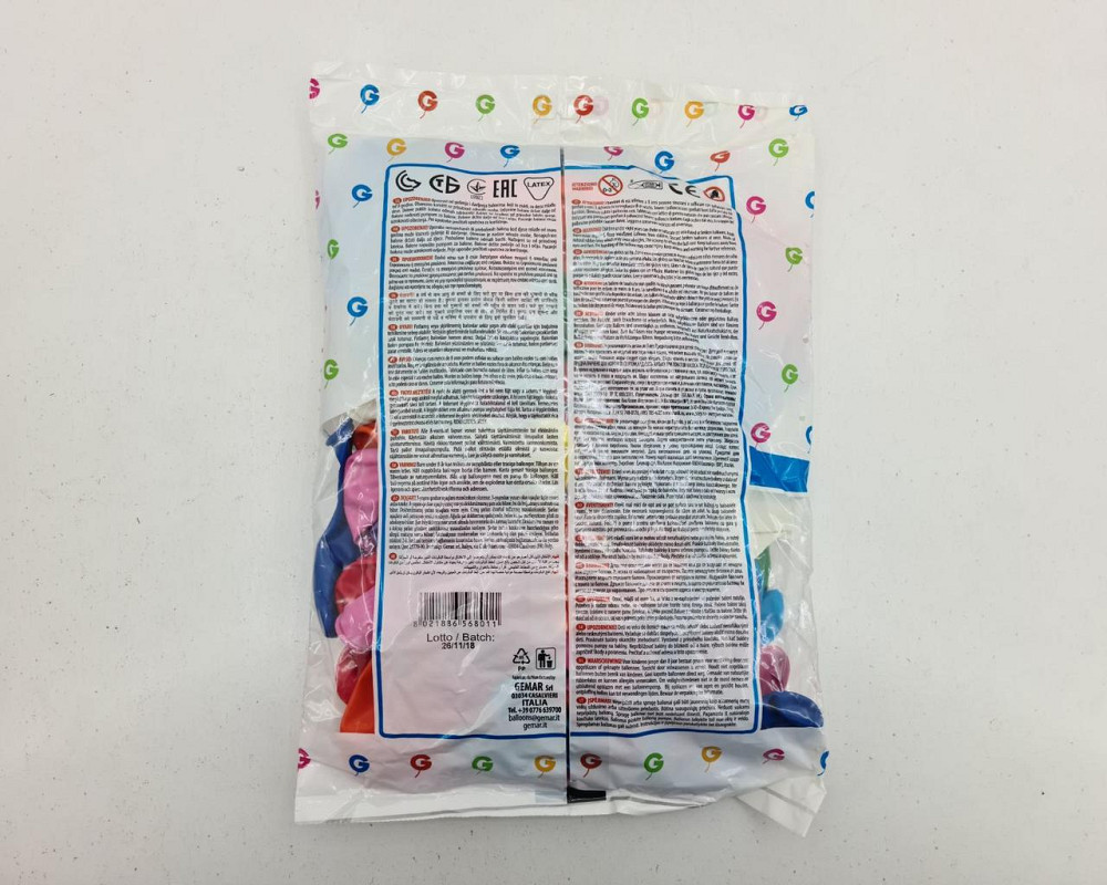 Надувні кульки у формі серця пастель асорті 10" (25 см) 100 шт (1 пач.) Харків - фото 4