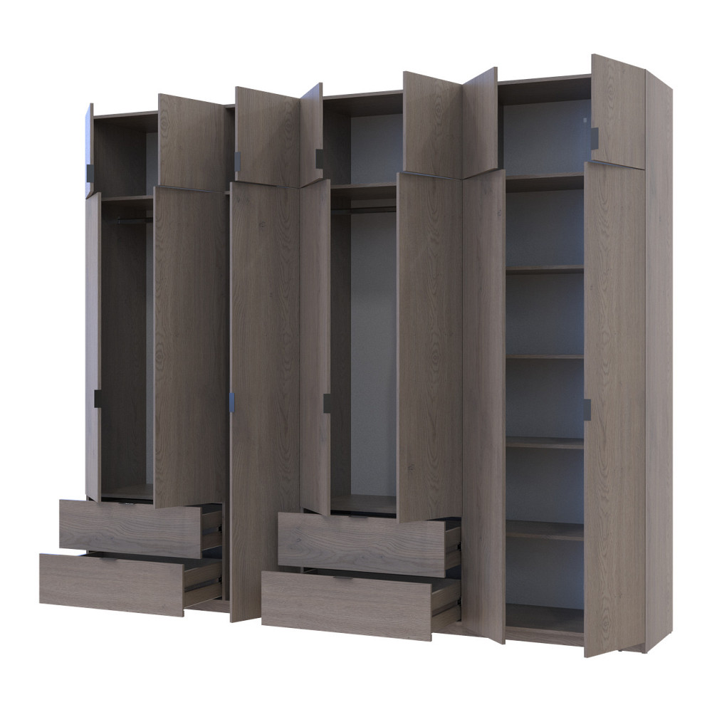 Комплект шаф для одягу Doros Лукас (2 шт.) 280х50х240 см Канноло (DRS-011853) Львів - фото 3