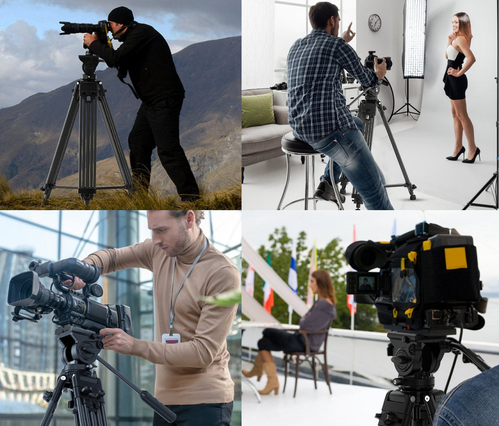 Видео штатив с гидравлической головкой нагрузки до 8кг 75-155см Ulanzi MT-81 Киев - изображение 3