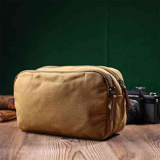 Барсетка для чоловіків на два відділення з якісного текстилю (Vintage) Київ