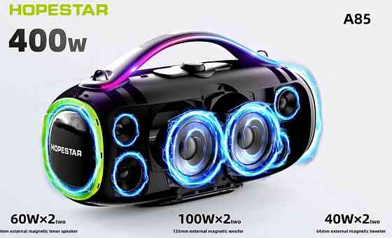 Колонка Hopestar A85 30000mAh 400W Bluetooth RGB караоке. Харків