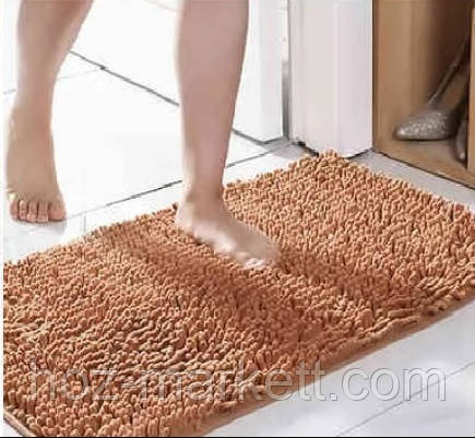 Коврики для ванной и туалета набор ковриков темно - бежевый 90 х 60 см и 60 х 50 см Харьков - изображение 4