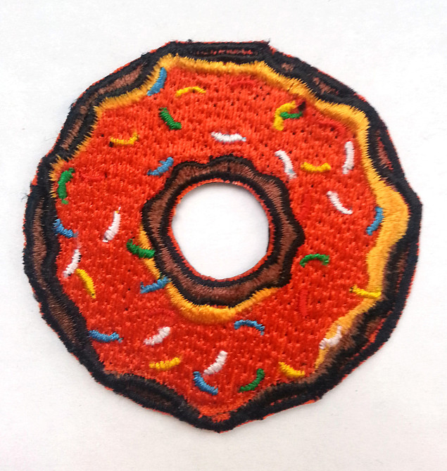 Нашивка патч Пончик (красный) Запоріжжя - фото 1