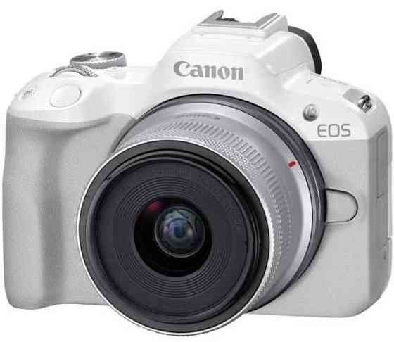Фотоаппарат: Canon EOS R50 Kit RF-S 18-45mm IS STM White (5812C030) Харьков