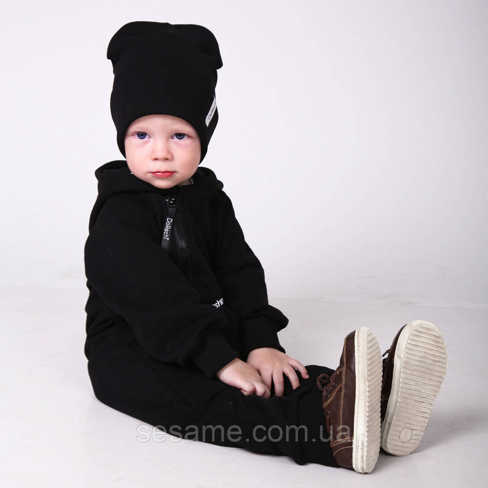 Комбінезон трикотажний ромпер Драйв Чорний Харків - фото 7