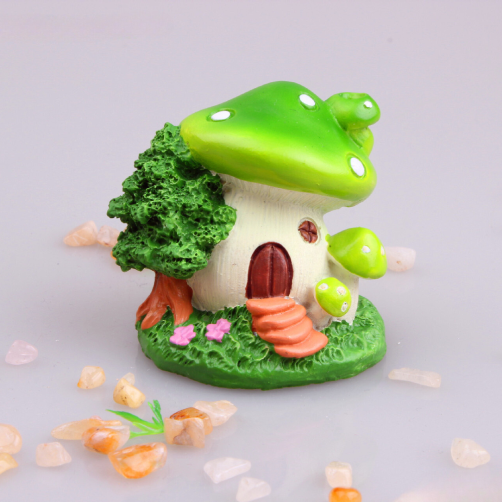 Сказочный домик-грибочек из полистоуна. Для миниатюры, флорариума, мини-сада,  вазона, песчаного стола Одесса - изображение 8