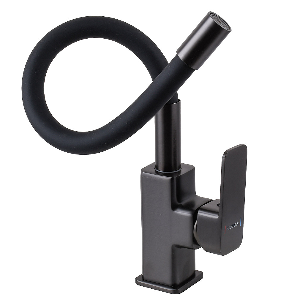 Змішувач для кухні Globus Lux Milano GLM-0203LR-11-GRAPHITE Київ - фото 6