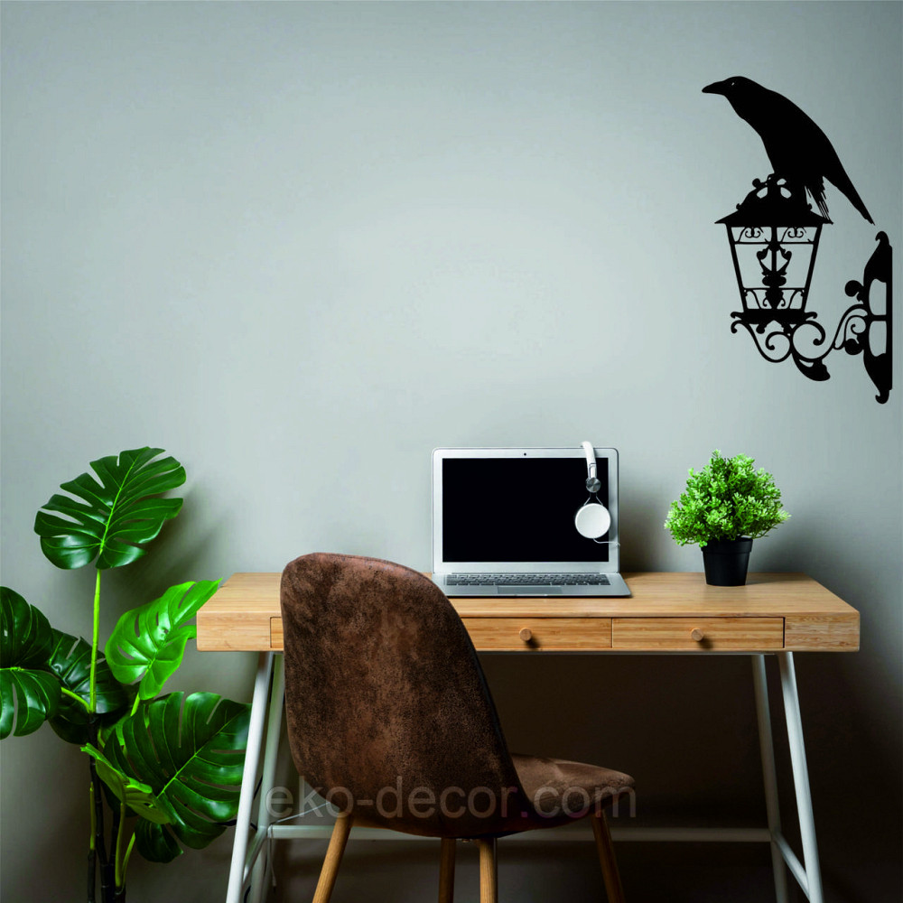 Декоративне настінне 3D Панно «Ворон» Декор на стіну з об'ємом Київ - фото 4