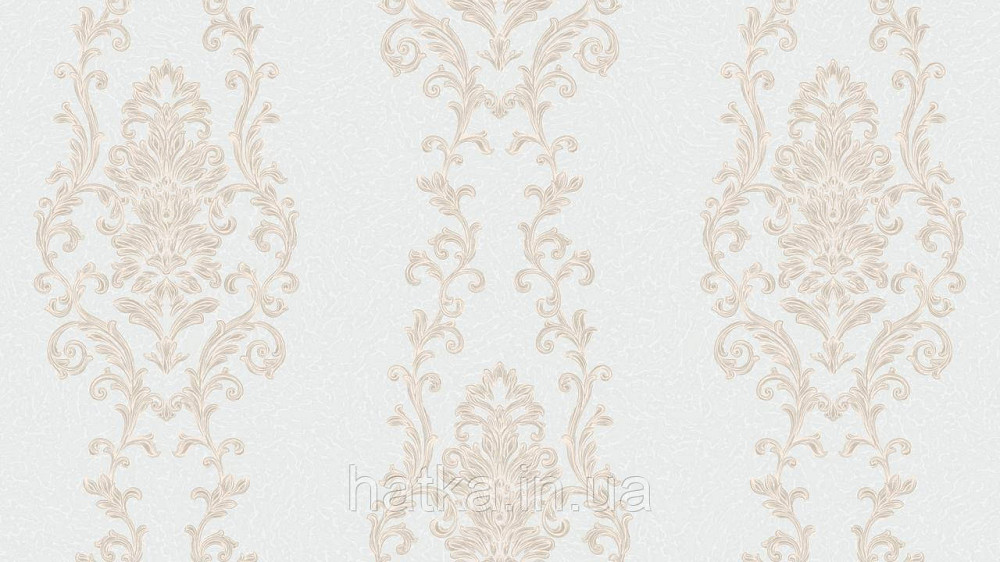 Шпалери метрові вінілові на флізеліні Sintra Classic класика вензелю візерунки структурні золотисті на бежевому 454718 Київ - фото 2