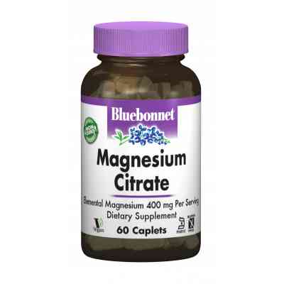 Мінерали Bluebonnet Nutrition Цитрат Магнію, 60 капсул (BLB-00729) Вінниця