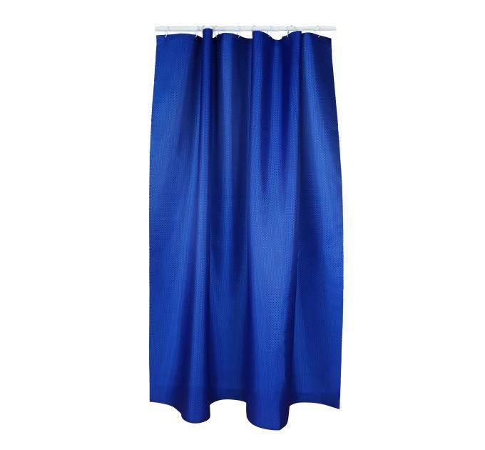 Штора для ванної Тканина Піка 180*180 см синя Харків - фото 2