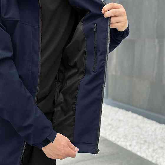 Темно-синя чоловіча повсякденна куртка на весну і осінь Pobedov Shum Київ