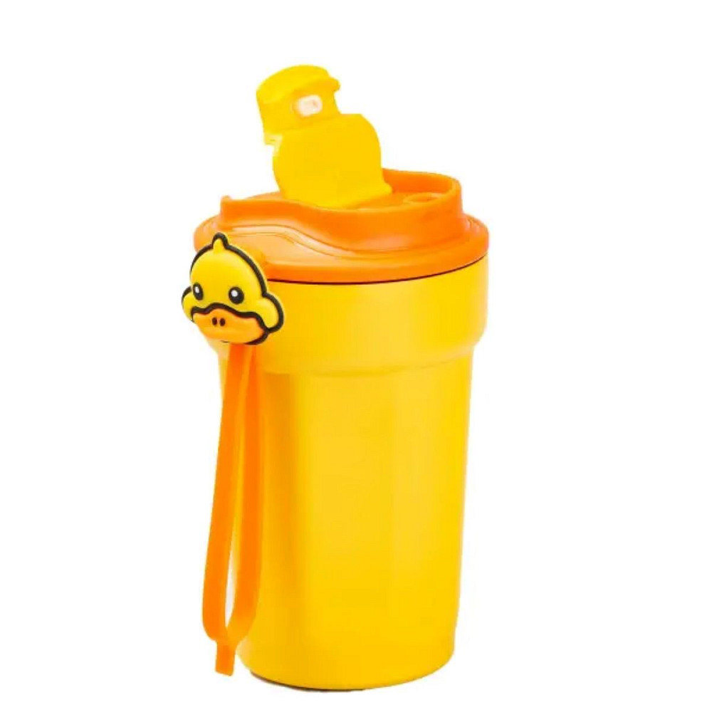 Happy Life Термокружка 450 мл з кришкою на защіпці G. Duck Жовтий Київ - фото 5