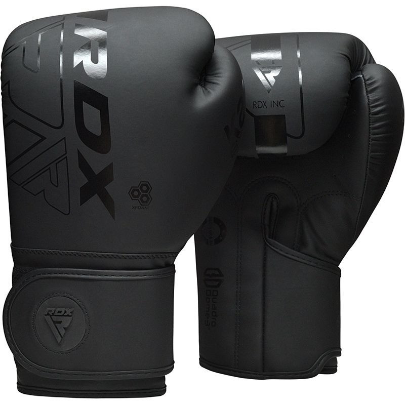 Боксерські рукавиці RDX F6 Kara Matte Black 6 унцій Каменское - изображение 2