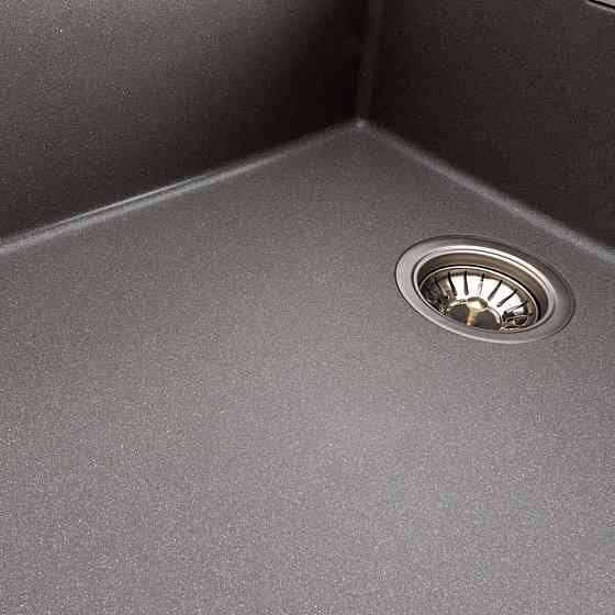 Гранітна мийка для кухні Platinum 8650 DIAMOND матова (сірий мусон) Коломыя