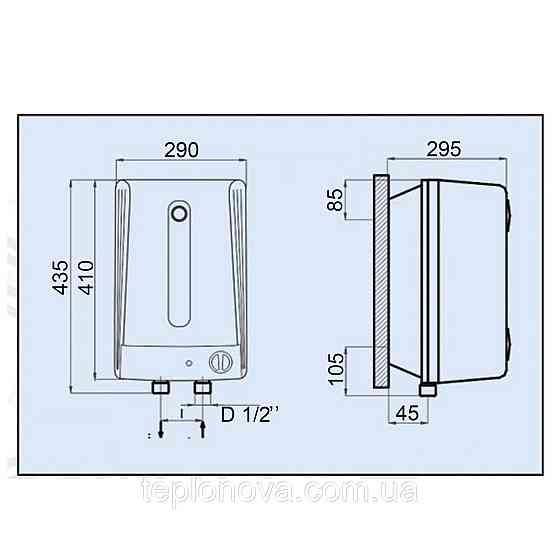 Водонагрівач LEOV LUB Small 10 l підведення води знизу Чернівці