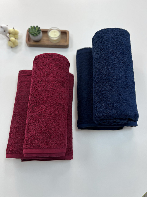 Полотенце махровое Ideal Textile однотонное плотность 450 г/м2 100х150 см Черновцы - изображение 6