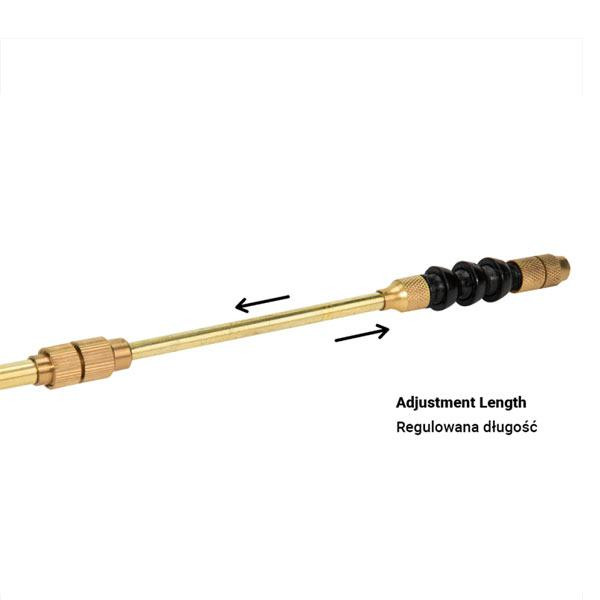 Телескопічний латунний наконечник з ручкою, 60-89см, регульованим кутом насадки, ASA02-6089 Киев - изображение 3