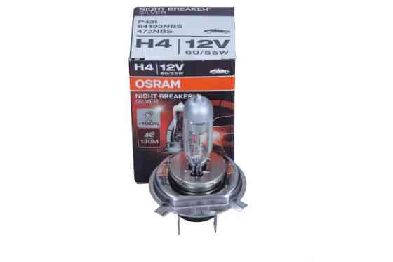 OSRAM 64193NBS Night Breaker Silver — Потужна галогенна лампа підвищеної яскравості для авто Ковель