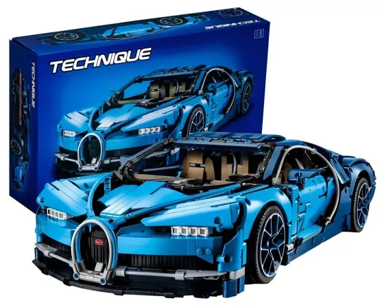 Конструктор Technic Bugatti Chiron (42083), 3599 деталей сумісний із lego-лого Київ