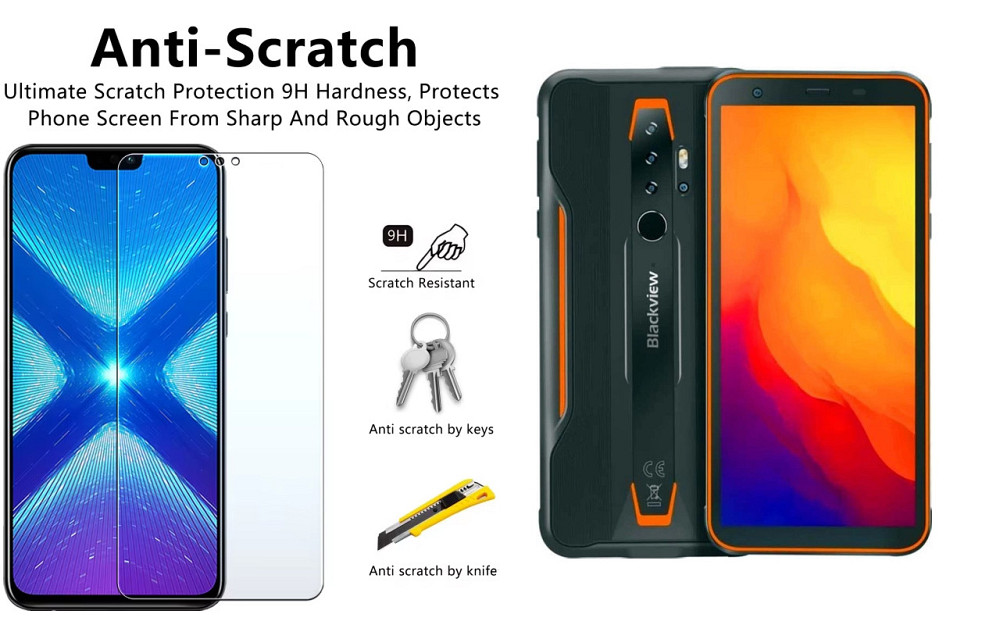 Защитное стекло NeoGlass для Blackview BV6300, BV6300 Pro – ультрапрозрачное и устойчивое Киев - изображение 1