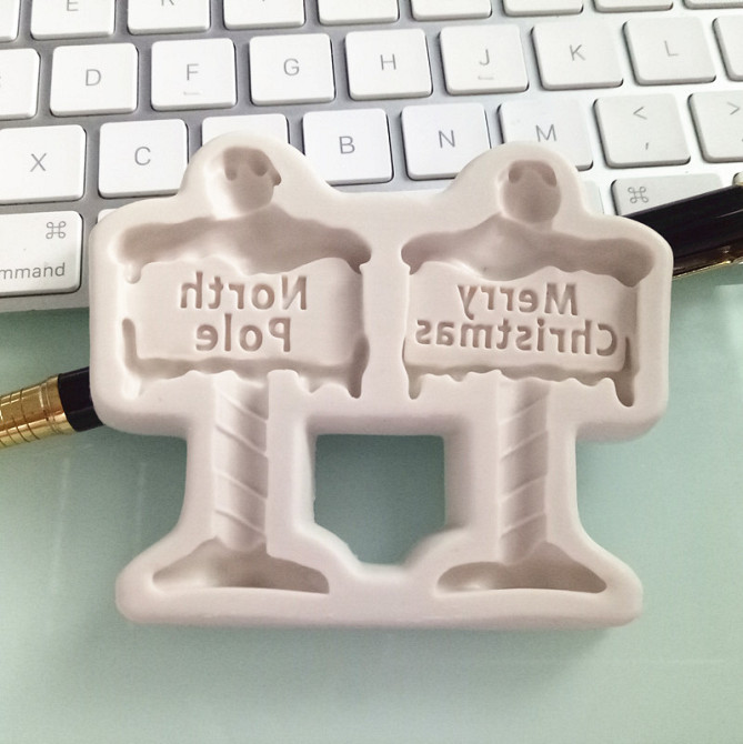 Молд новогодний 79 на 94 мм серый Киев - изображение 5