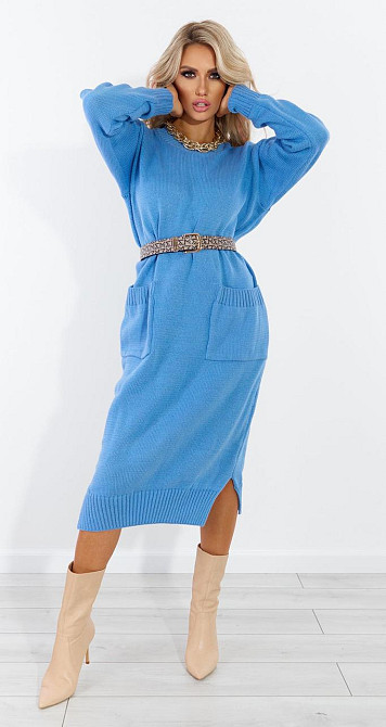 Довга в'язана сукня (48-52) Київ - фото 3