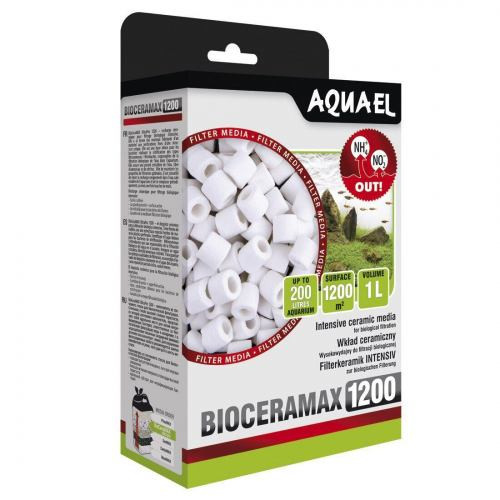 Вкладыш Aquael для фильтра BioCeraMax Ultrapro 1200 керамические кольца 1 л Киев - изображение 1