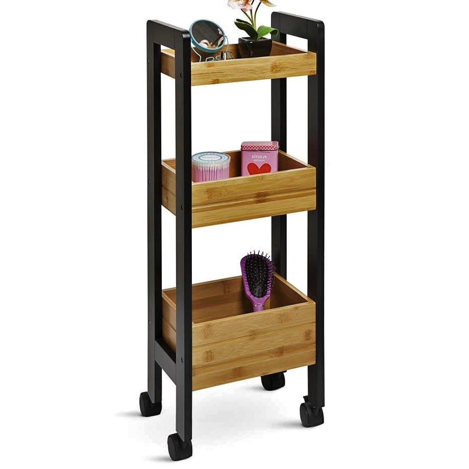 Этажерка для ванной на колёсиках 