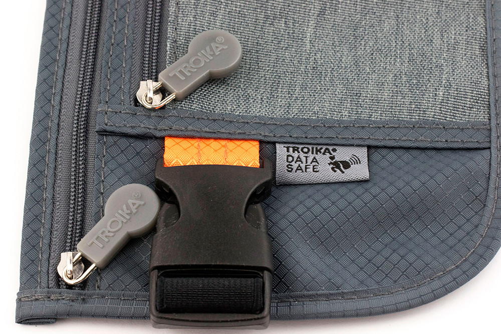 Сумка поясная Troika Sicherheitsgurt на молнии Серый Киев - изображение 7