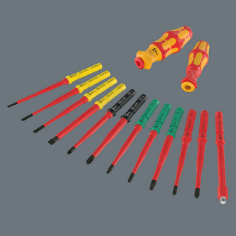 Викрутки діелектричні з тріскачкою Wera з комплектом насадок+набір торцевих головок і Т-подібна викрутка 25од. 05006632001 Одеса