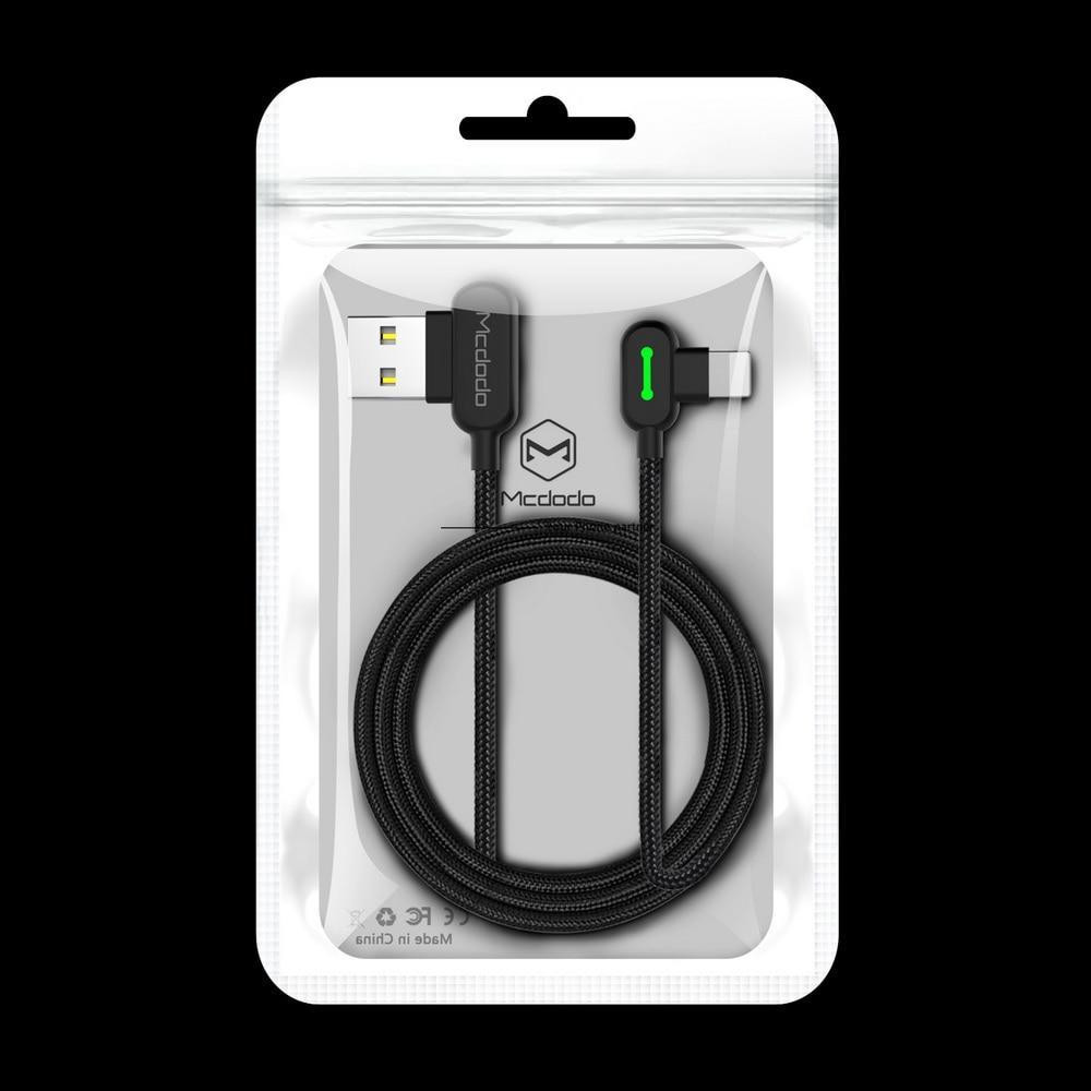 Кабель Lightning Mcdodo с двусторонним USB разъемом LED индикацией для зарядки и передачи данных (Черный, 3м) Николаев - изображение 10