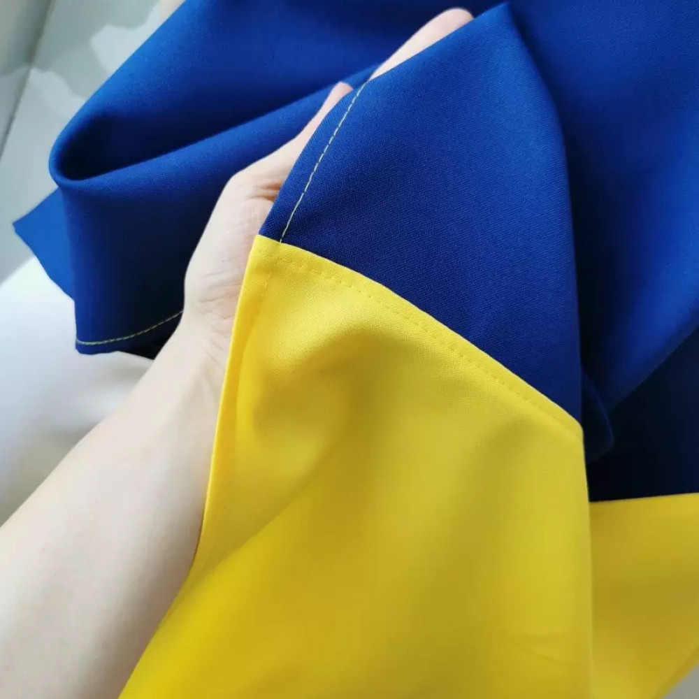 Великий прапор України 135х90см (габардин) SBR Київ - фото 7