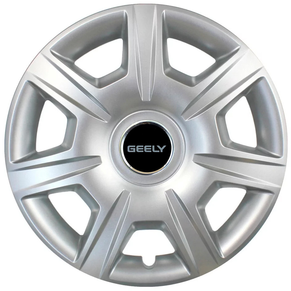 Автомобильные модельные колпаки R15 Geely 327 4шт, SJS, серебристые Киев - изображение 1