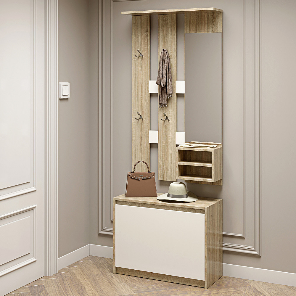 Прихожая для дома Эверест Микс сонома + белый (DTM-2181) Львов - изображение 1