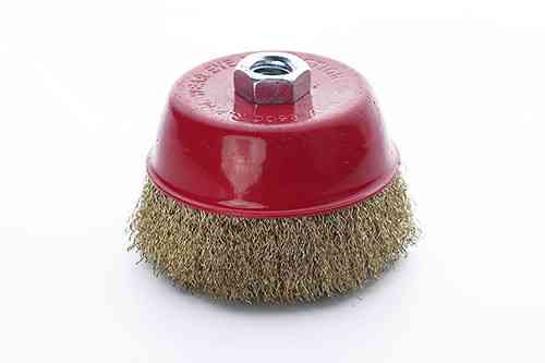 Щётка чаша латуневая проволока 100мм (УШМ) APRO Ровно