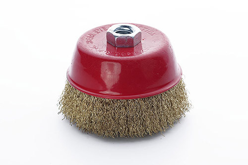 Щітка чаша латуновий дріт 100 мм (УШМ) APRO Рівне - фото 1
