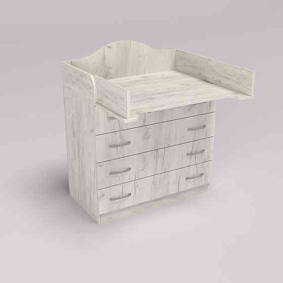 Комод пеленальний №1, Дуб Крафт Білий, 864/465/1020 Львів