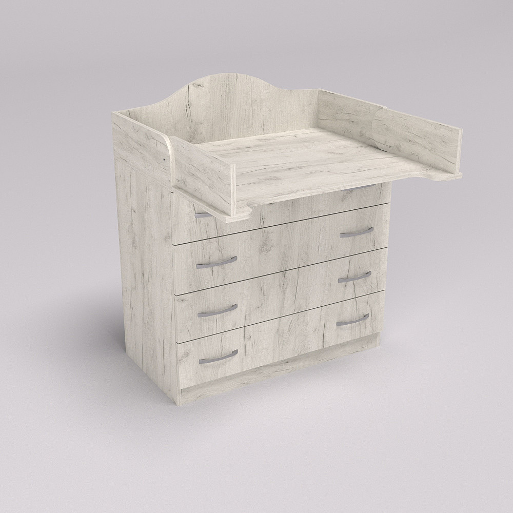 Комод пеленальний №1, Дуб Крафт Білий, 864/465/1020 Львів - фото 3