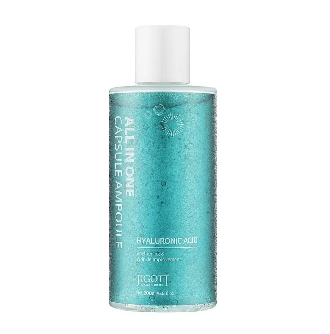 Капсульная сыворотка с гиалуроновой кислотой All-In-One Hyaluronic Acid Capsule Ampoule Jigott 200 мл Киев - изображение 1
