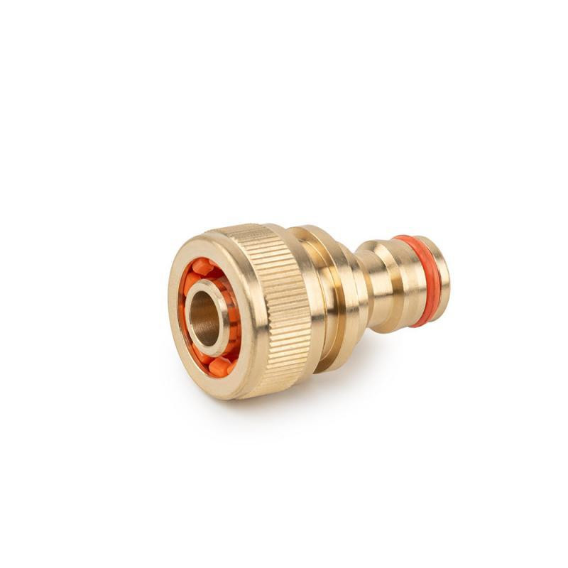 Перехідник для шланга 1/2" з ніпелем, BRASS, BR-2122 Київ - фото 1