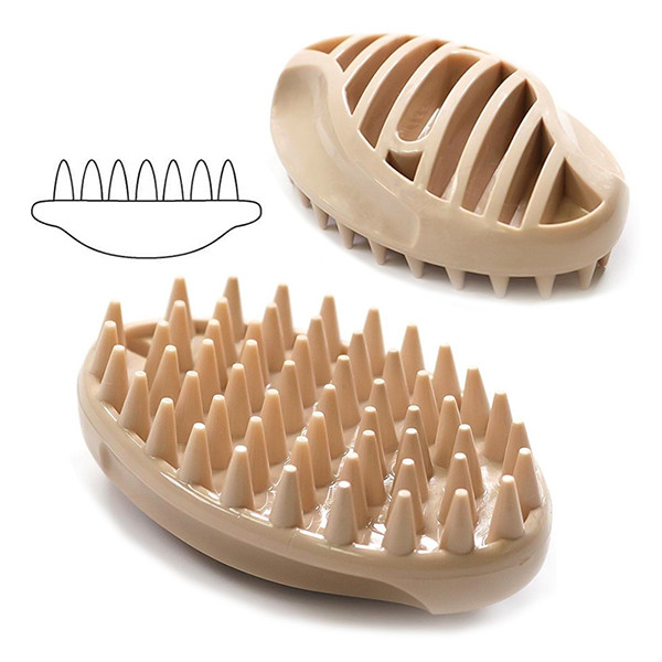 DoggyMan Rubber Brush ДОГГІМЕН СИЛІКОНОВА ЩІТКА для собак і котів з короткою шерстю Київ - фото 1