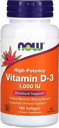 Вітамін Д3 Now Foods Vitamin D3 1000IU 180 sgels Київ