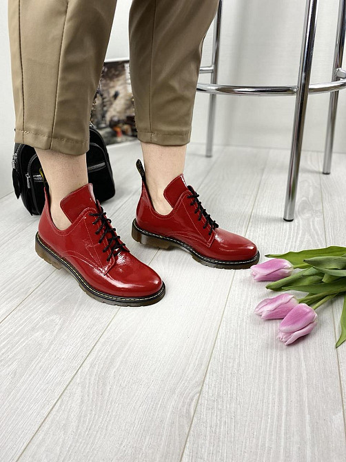 Sothby 's Туфлі жіночі Sothby 's M-373 червоні (весна-осінь, шкіра лакована) (3109) Коломыя - изображение 6